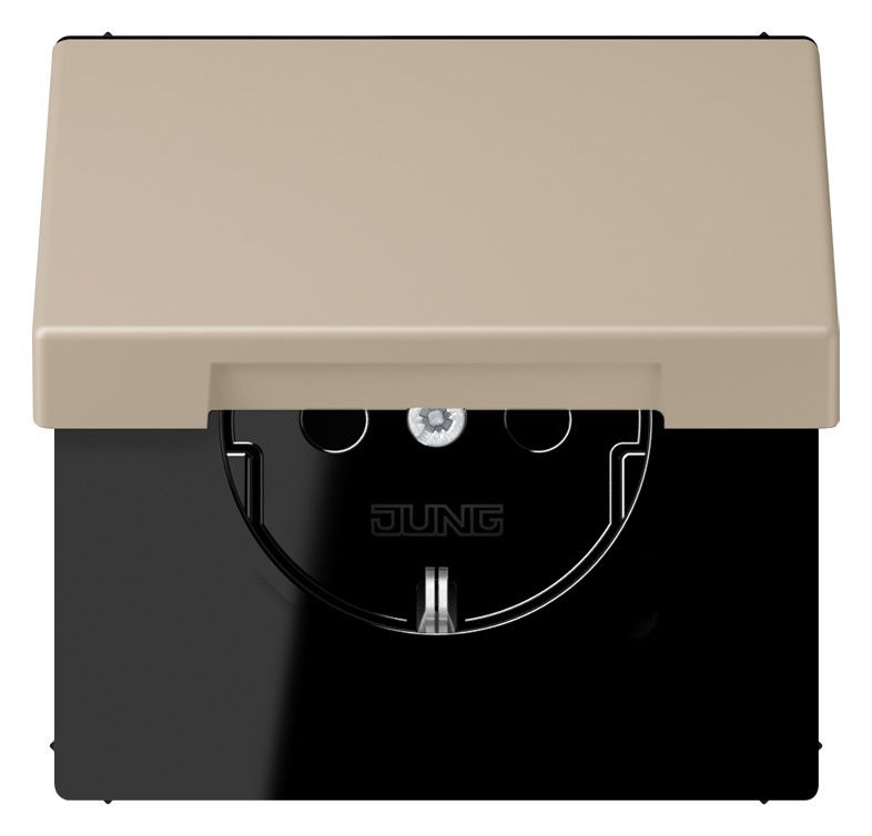 Jung LC1520NBFKL243 SCHUKO Steckd.m.Klappdeckel LC32142