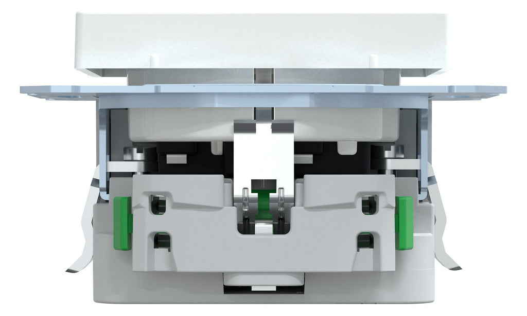 Mert MEG 2366-0325 Schuko-Steckdose m.USB Ladegerät aktivweiß glänzend