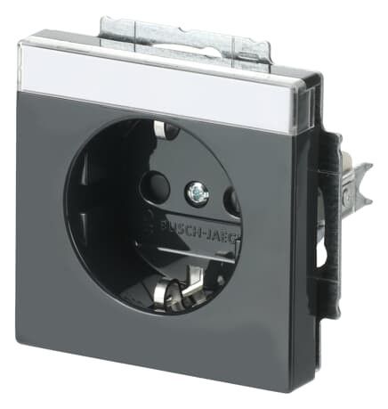 BJ 20 EUCNB-885 SCHUKO Steckdosen Einsatz schwarz matt future linear