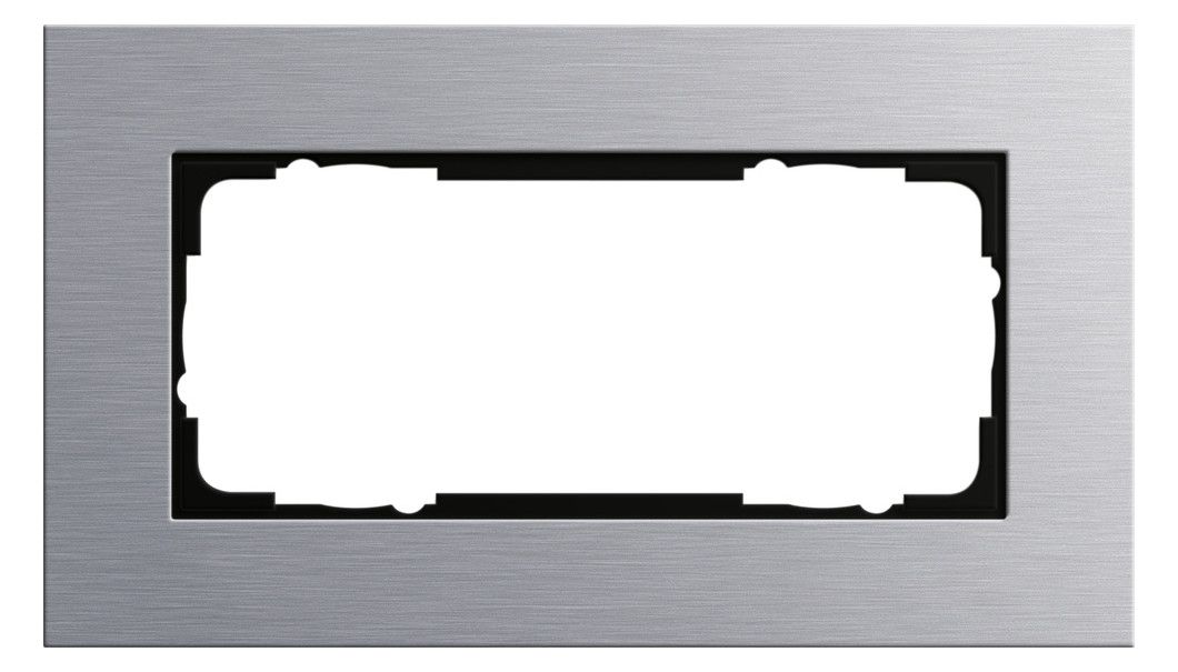 GIRA 100217 Abdeckrahmen 2f o.Mittelsteg Esprit Aluminium (eloxiert)