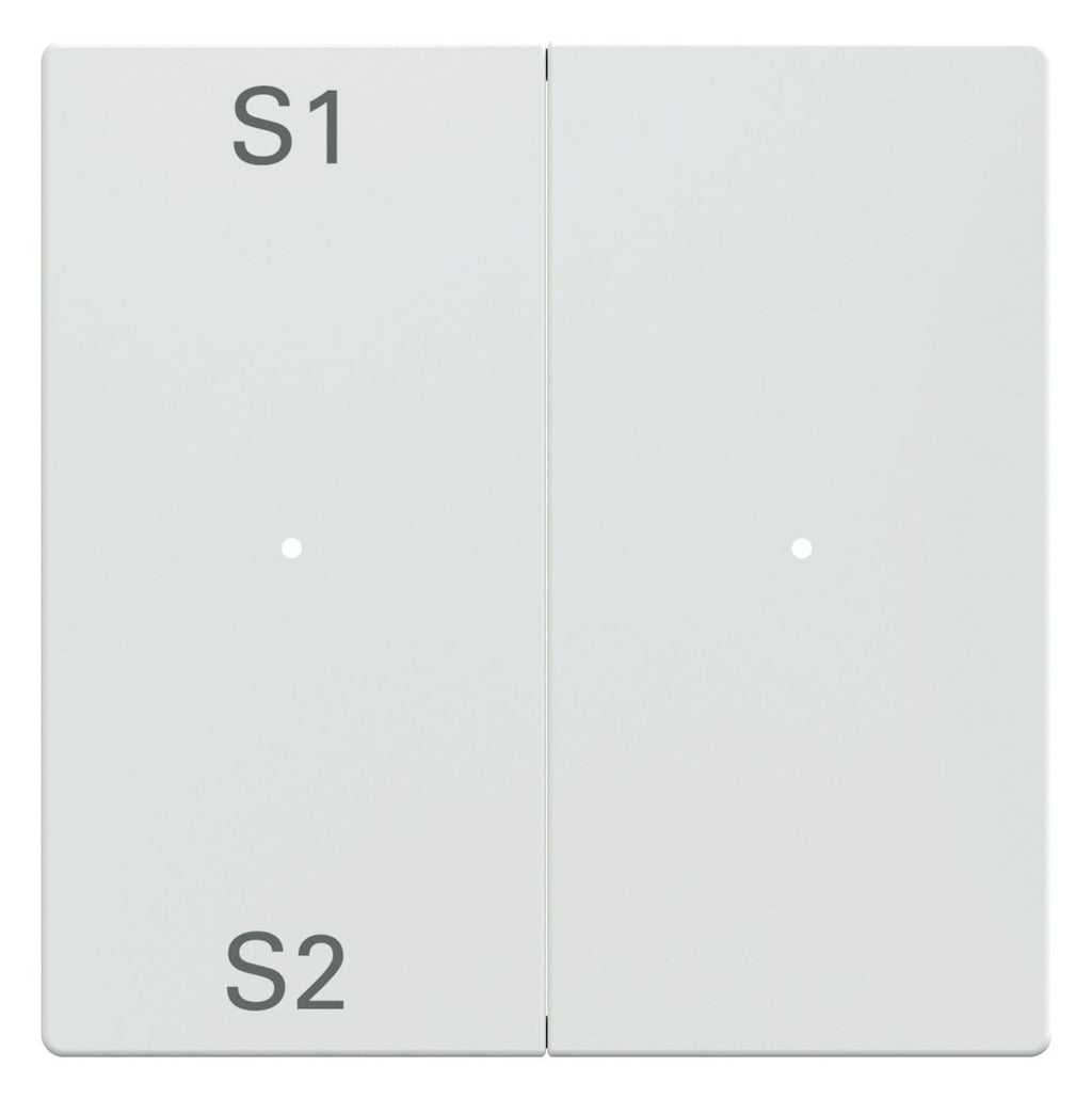 Mert MEG 5226-0325 Wippen f.Taster- Modul 2fach (Szene1/2,blank) aktivweiß