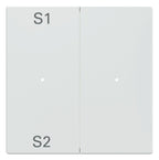 Mert MEG 5226-0325 Wippen f.Taster- Modul 2fach (Szene1/2,blank) aktivweiß