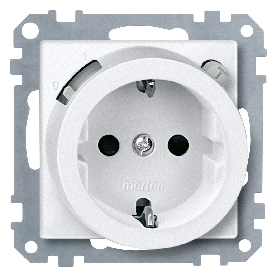 Mert 232819 FI-SCHUKO-Steckdose BRS polarweiß System M