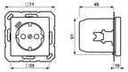 Jung A1520-18CAL SCHUKOsteckdose m.USB Typ C