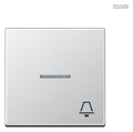Jung A590KO5KAL Wippe Symbol Klingel m.Lichtleiter Serie A aluminium