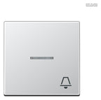 Jung A590KO5KAL Wippe Symbol Klingel m.Lichtleiter Serie A aluminium