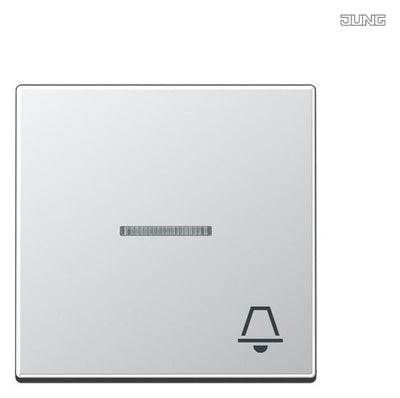 Jung A590KO5KAL Wippe Symbol Klingel m.Lichtleiter Serie A aluminium