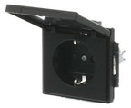 BJ 20 EUKBR-885 SCHUKO Steckdosen-Einsatz schwarz matt future