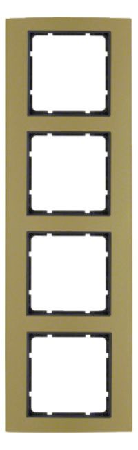 Berker 10143016 Rahmen 4fach B.3 Alu gold/anthrazit