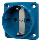 Mennekes 11531 Anbaudose SCHUKO blau 16A 2p+PE 230V IP20 o.Klappd. Einf.unten