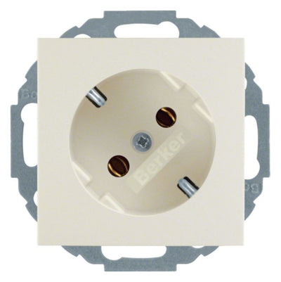 Berker 47278982 Steckdose SCHUKO 45° S.1 weiß glänzend