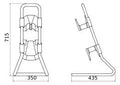 GEWISS GW68431 Trag-/Standrahmen f.Q-DIN10 Steckdosenkombination