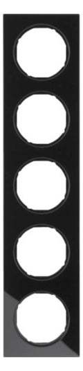 Berker 10152216 Rahmen 5fach R.3 Glas schwarz