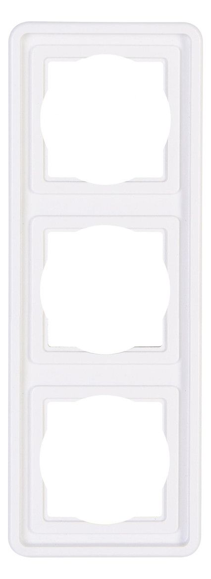 Kopp 302502077 STANDARD Abdeckrahmen 3f senk u.waager arktisweiß