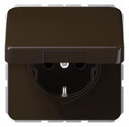 Jung CD 1521 BFKL BR SCHUKO®-Steckdose 16 A 250V ~ Schraubklemmen Klappdeckel
