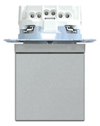 Mert MEG 2314-0460 SCHUKO-Steckdose BRS Klappd. IP44 StK aluminium System M