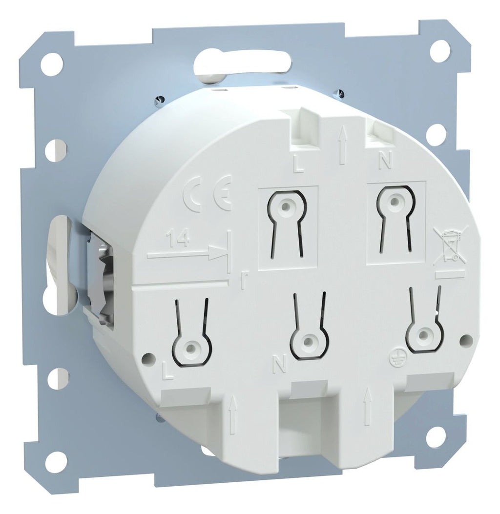 Mert 233819 FI-SCHUKO-Steckdose BRS polarweiß glänzend System M