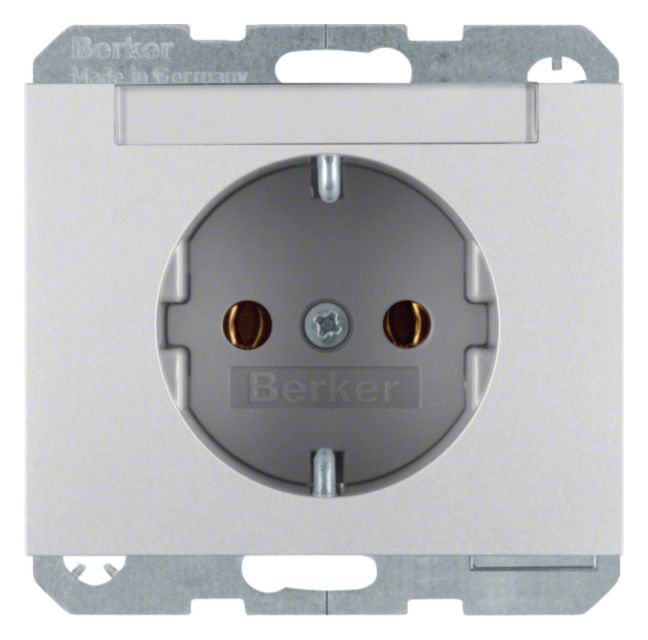 Berker 47397003 Steckdose SCHUKO m.B-feld K.5 Alu