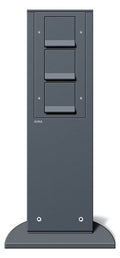 GIRA 134128 E-Säule 3x SCHUKO m.Shutter 491mm Energiesäule Anthrazit