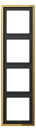 Jung GO2984 Rahmen 4fach LS/FD-design goldfarben