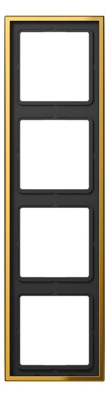 Jung GO2984 Rahmen 4fach LS/FD-design goldfarben