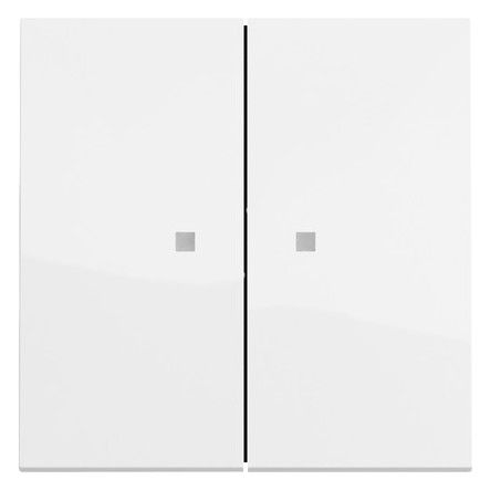 GIRA 363170 Wippe 2f Kontrollf.Flächenschalter Reinweiß