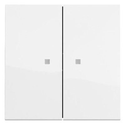 GIRA 363170 Wippe 2f Kontrollf.Flächenschalter Reinweiß