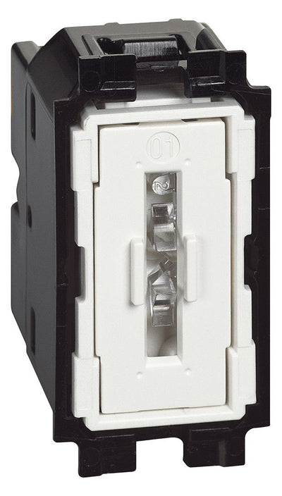BTicino K4003 LivingNow Wechselschalter in 1-moduliger Ausführ. m.Schraubklemmen