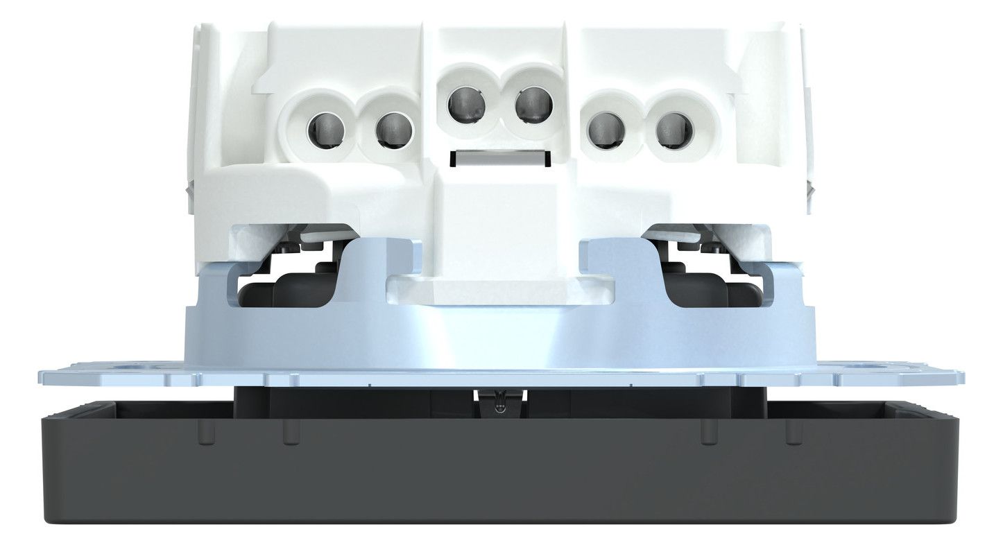 Mert MEG 2300-6034 SCHUKO-Steckdose BRS Steckklemme Anthrazit