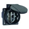 Bals 71089 Schuko-Anbausteckdose 16A 3p IP54 schwarz ortsveränderlich