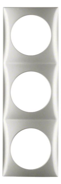 Berker 918192568 Rahmen 3fach Integro Flow chrom matt lackiert