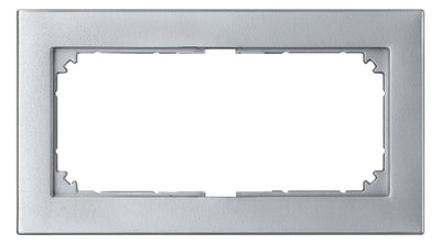 Mert 488860 M-PLAN-Rahmen 2fach o.Mittelsteg aluminium