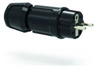 Bals 7372 Schuko-Stecker 16A 3p IP44 schwarz belg./franz.