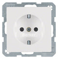 Berker 41236089 Steckdose SCHUKO m.erh.BS Q.1/Q.3 polarweiß samt