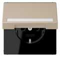 Jung LC1520BFNAKL243 SCHUKO-Steckd.KI m. Klappdeckel m.S