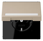 Jung LC1520BFNAKL243 SCHUKO-Steckd.KI m. Klappdeckel m.S