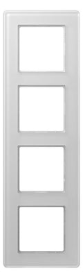 Jung AV584GLMWW Glasrahmen 4f senkr.eu.waager.e Montage Glas A VIVA al