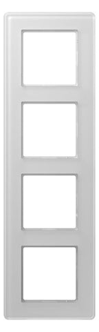 Jung AV584GLMWW Glasrahmen 4f senkr.eu.waager.e Montage Glas A VIVA al