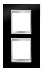 GEWISS GW16224TN Abdeckrahmen LUX International 2+2M vert. 71mm Tonerschw.