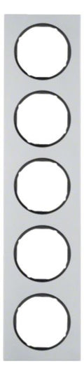 Berker 10152284 Rahmen 5fach R.3 Alu/schwarz