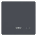 Mert 431714 Wippe m.Kontrollfenster+ Aufdr. Steckdose anthrazit System M