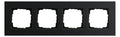 GIRA 0214126 Abdeckrahmen 4fach Esprit Aluminium Schwarz (eloxiert)