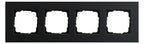 GIRA 0214126 Abdeckrahmen 4fach Esprit Aluminium Schwarz (eloxiert)