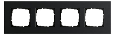 GIRA 0214126 Abdeckrahmen 4fach Esprit Aluminium Schwarz (eloxiert)