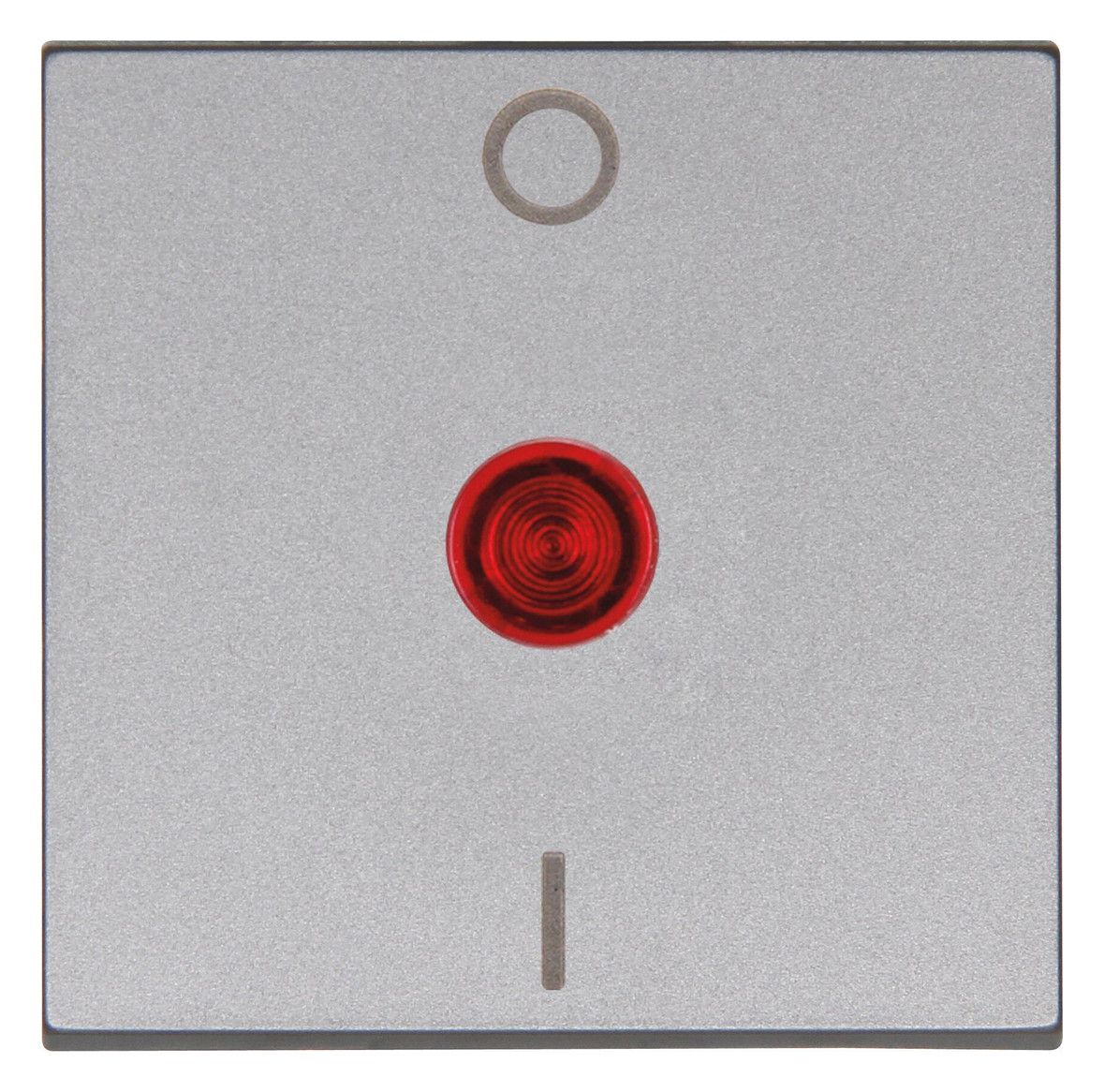 Kopp 491982001 HK07 Flächenwippe 2P m.Linse rot stahl