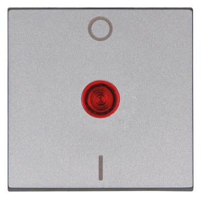 Kopp 491982001 HK07 Flächenwippe 2P m.Linse rot stahl