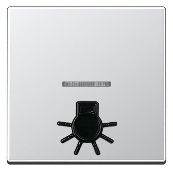 Jung A590L1KOAL Wippe abtastbares Symbol Licht m.Lichtleiter Serie A aluminium
