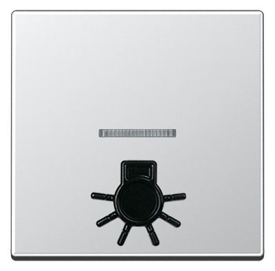 Jung A590L1KOAL Wippe abtastbares Symbol Licht m.Lichtleiter Serie A aluminium