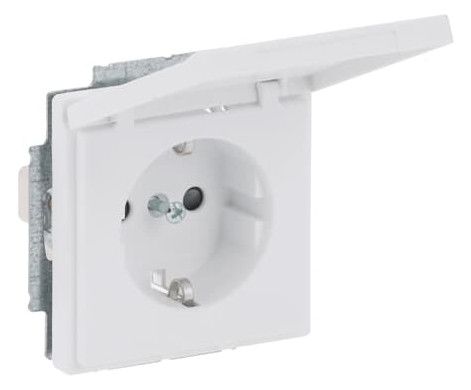 BJ 20 EUKBR-884 SCHUKO Steckdosen-Einsatz studioweiß matt