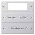 GIRA 221226 Wippenset 2fach Plus beschreib. System 55 Farbe Alu (lack.)